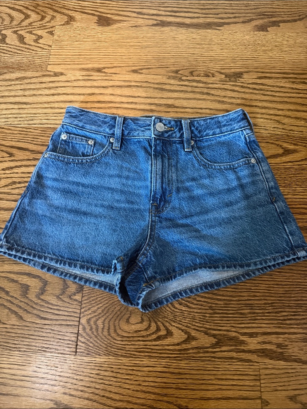 PacSun High-Rise Blue Denim Jean Shorts